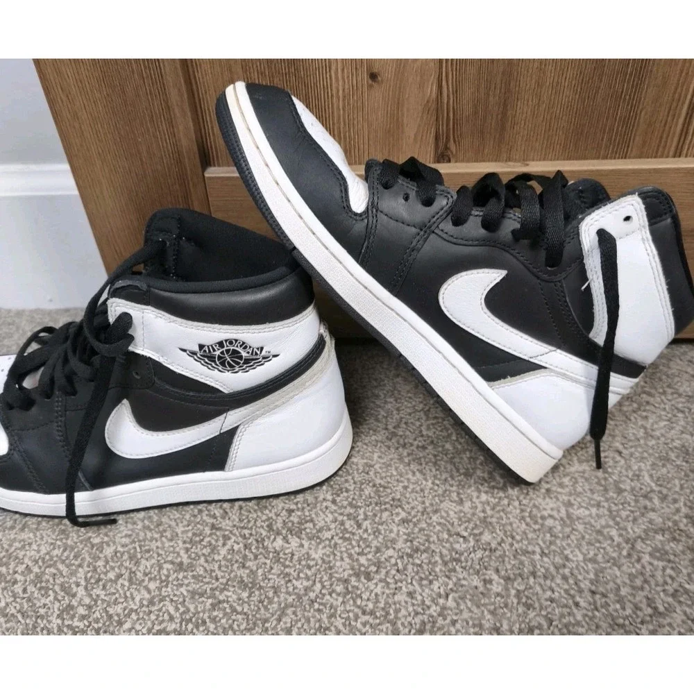 Nike Air Jordan 1 Retro High OG Panda Black‎ White Men's Size 9